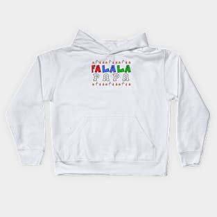 Joyful Typography: Fa La La Papa Kids Hoodie